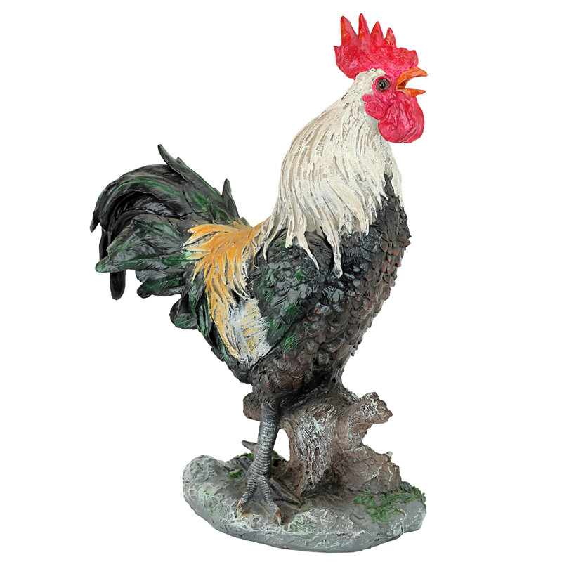 Cock-A-Doodle-Do Rooster Statue