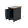 Table de chevet 14 pouces Brixham, aucun assemblage requis, finition deux tons