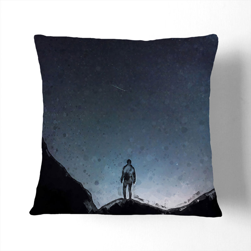 Square Throw Cushion, 40cm H x 40cm W x 15cm D, Stone