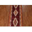 Tapis rouge unique de style années 70 de 3 pi 3 po x 10 pi 1 po