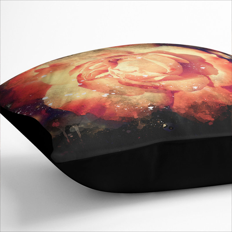 Square Cushion, 55cm H x 55cm W x 20cm D, Black