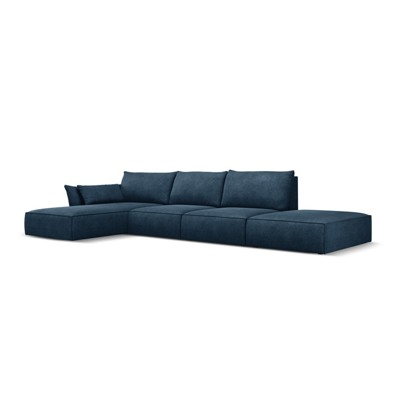 Lener 5 Seater Corner Sofa , Blue