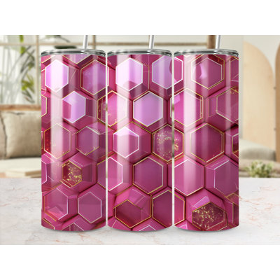 Choose Handmade Tumblers 591 mL Vacuum Insulated Stainless Steel (18/8) Travel Tumbler with Straw