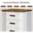Farmhouse Nightstand with Charging Station, 3 Drawers Bedside Table, 22-inch Wide End Table for Bedroom, Living Room-1488082784-1488082787