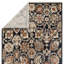 Tapis bleu / crème en polypropylène tissé à la machine Daltry-1647437333