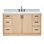 ARIEL Kelly 61 Single Sink Bathroom Vanity with Italian Carrara Marble Top
