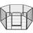 Exercise Heavy Duty Metal Pet Pen with Doors (Set of 6)-80013011