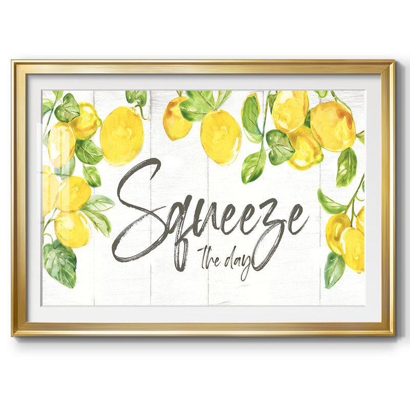" Lemon Squeeze ", Gold, 15" H x 21" W x 1.5" D