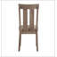 Ensemble de 2 chaises d'appoint à dossier ouvert beige et érable