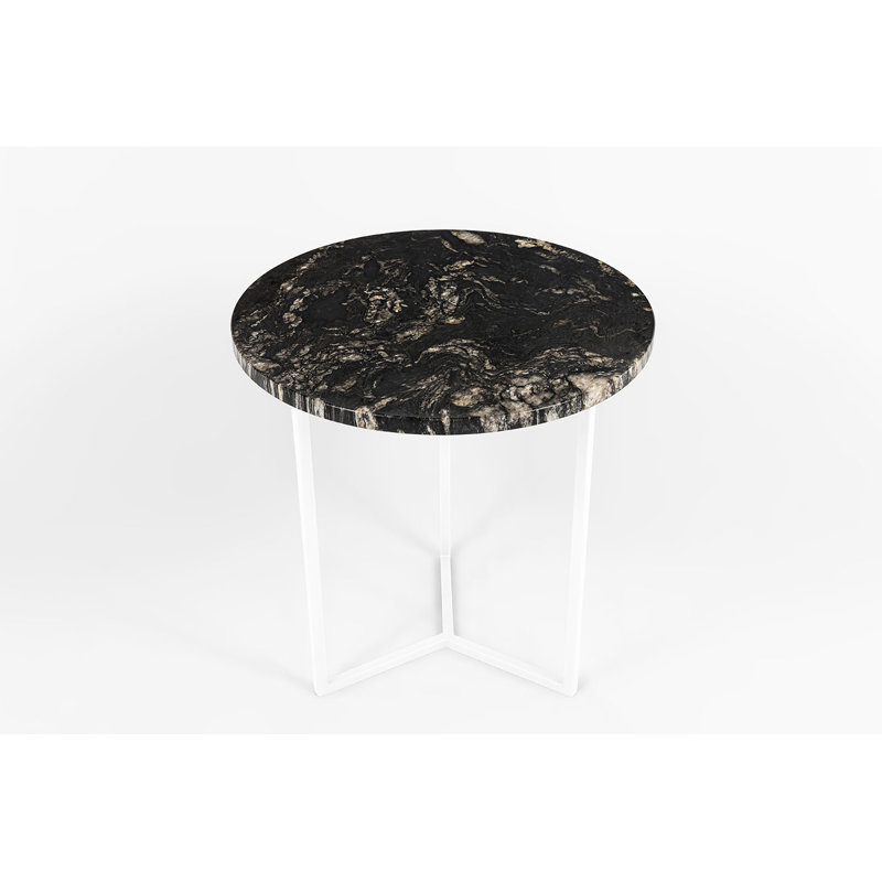 Driscoll Frame End Table, White