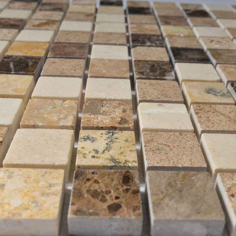 Soul 1" x 1" Marble Grid Mosaic Wall & Floor Tile, Breeze