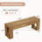 47" Entryway Bench, Farmhouse Long Bench Seat for Dining Room, Living Room