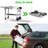 Table de gril portable pliable pour l'extérieur avec double tablette mobile et inoxydable