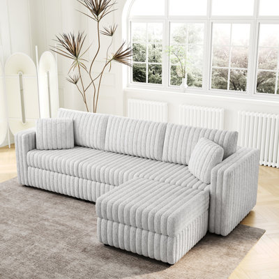 Confortable 106,3 po avec élévateur hydraulique en gris, répond aux différents besoins de l'utilisateur Élégant élévateur gris, apporte confort au salon