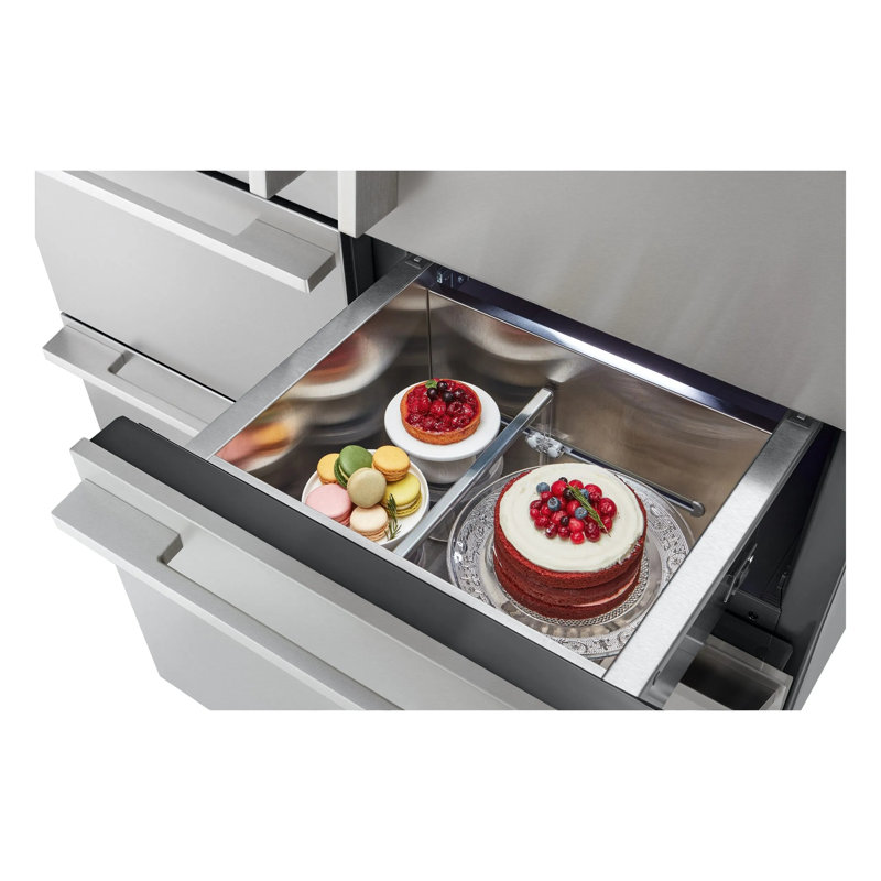 48" Built-in Transitional French Door Refrigerator