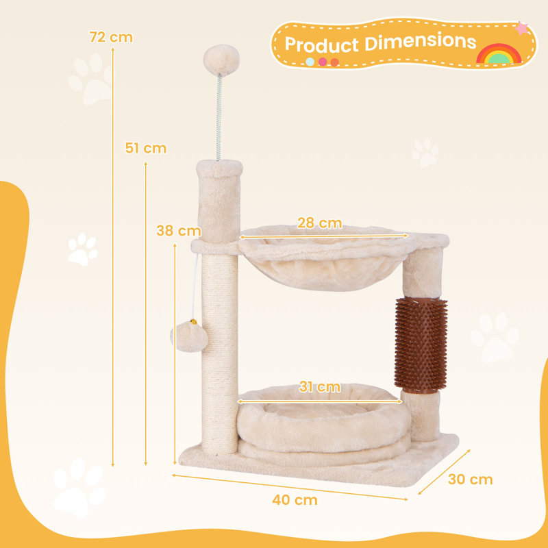 Shaelee 28.35cm H Cat Tree