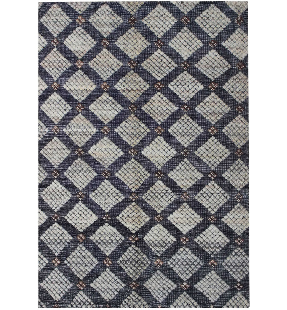 Geometric Hand Knotted Area Rug
