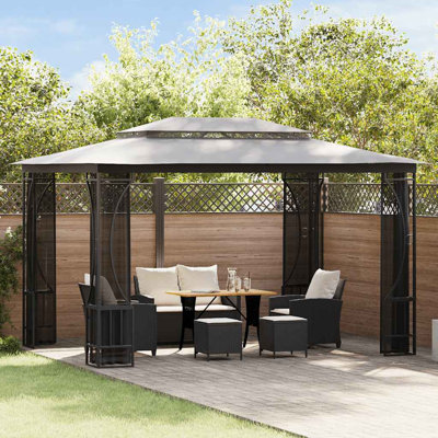 Steel Party Tent Gazebo Sunshade with Nets