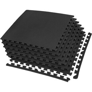 We Sell Mats 24 L x 24 W x 0.375 Foam Tile Foam in Black, Size