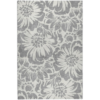 Premium Machine Washable Dream Shag ADS551 Floral Rug