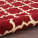 Tapis rouge à motif géométrique Hankinson Prague