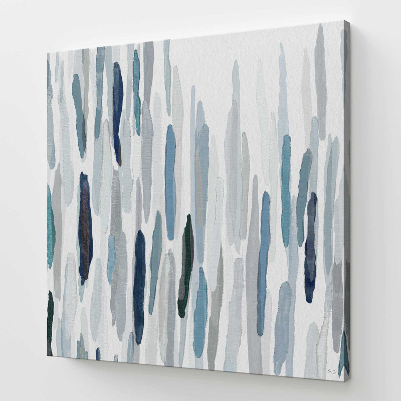 Rhythmic Blues v2, Large Canvas Print, 48" H x 48" W