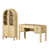 2 Pieces: Desk, Bookcase
