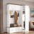 5-in-1 Hall Tree With Bench, Coat Rack, Drawers, Cabinets And Extra-large Side Storage Space-1980563344