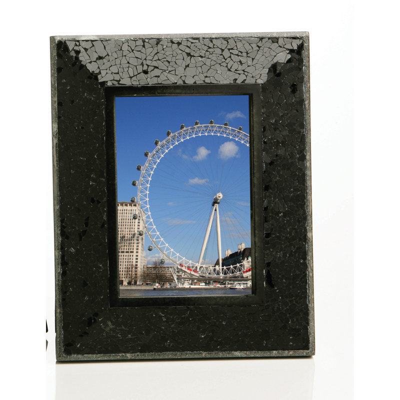 Mosaic Black Picture Frame, 5" x 7"