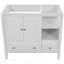 Meuble-lavabo en bois massif Meshayla avec armoire de rangement et tiroirs, base seulement