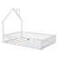 Lit plateforme moderne avec barrière de sécurité-702497514
