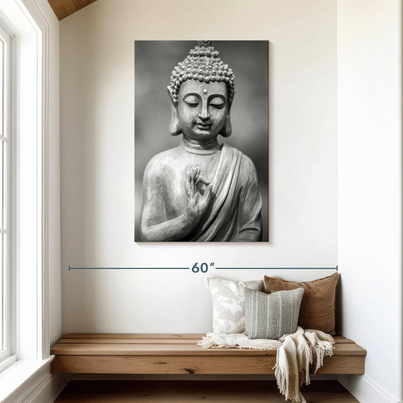 Bouddha Adella gris, H 45 po x l 30 po