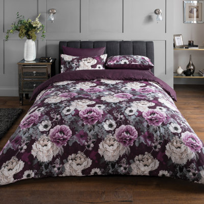 Elie Polyester Floral Duvet Cover Set with Pillowcases