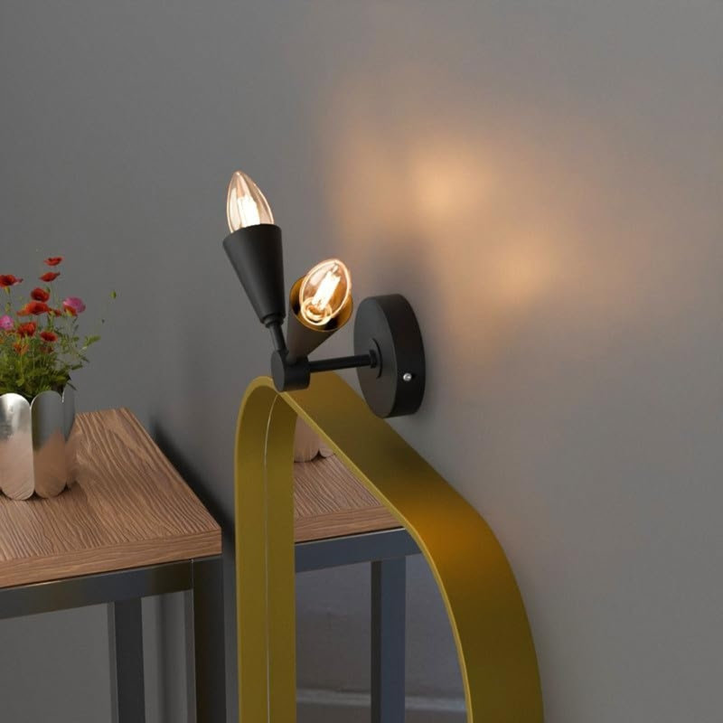 Bocchino Armed Sconce, Black