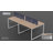 Okeysen 8 Person Modular Benching Workstation with Outlets-129877145