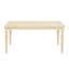 Buffet urbain chic - Bois fini blanc câblé pour une salle à manger élégante, style bord de mer, pieds, détente au bord de l'eau, 162,5 cm (l) x 76 cm (h) x 96,5 cm (p)