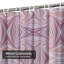 Waterproof Pink Abstract Striped Bath Psychedelic Swirl Shower Curtain with 12 Hooks-148825196
