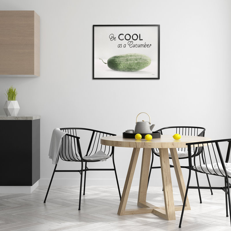 «Cool As A Conucumber», art giclée par Lori Deiter, Giclée encadrée noir minuit, H 24 po x l 30 po