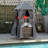 Outsunny Outdoor Towel Valet Caddy, Covered Poolside Towel Holder Rack, Shelf, Basket, Rolling PE Rattan Wicker Storage On Wheels, Gray