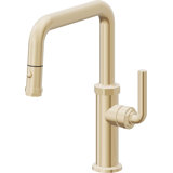 Descanso Kitchen Pull-Down Kitchen Faucet With Button Sprayer - Quad Spout