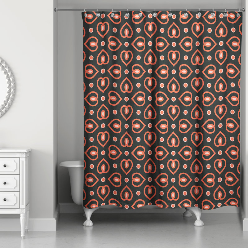 Rideau de douche simple Arsad, Brun