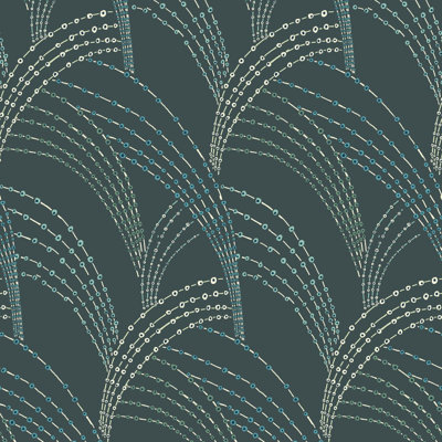 Sea Grass - Black Moss Wallpaper