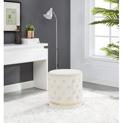 Crofton Velvet Swivel Vanity Stool