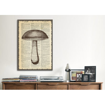 "Mushroom" par Erin Clark, art textuel sur toile