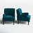 Jakub 28.5" W Velvet Upholstered Tufted Armchair with Nailhead Trim -39956705
