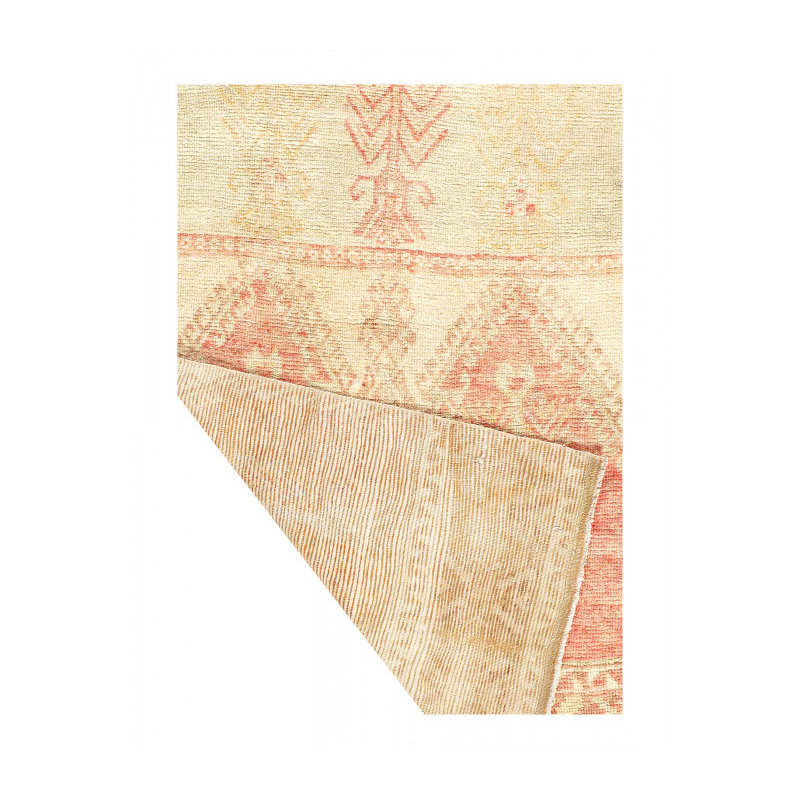 Tapis de couloir rétro Oushak 3 pi 2 po x 13 pi 7 po