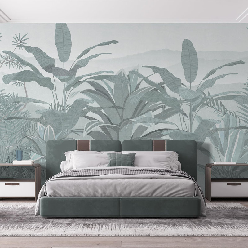 Serene Misty Jungle, L 132 po x l 144 po