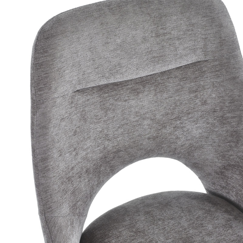 Jonah 49cm H Upholstered Upholstered Back Side Chair, Grey
