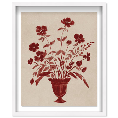 Blooming Vase Shadowbox Floral & Botanical Print by Oliver Gal, Black Frame, 16 x 20