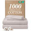 Ensemble de draps 100% coton 1000 fils, collection Hotel, literie douce et de qualité supérieure-106537304-106537306